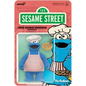 Super7 - Sesame Street - ReAction Wv4 - Chef Cookie  COLLECTIBLES